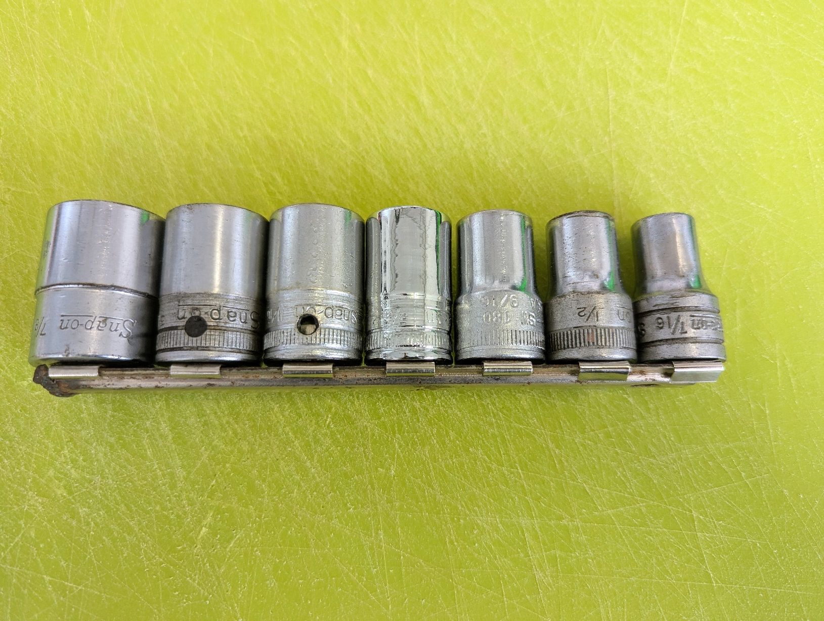 Snap-on Alle Werkzeuge: Snap-On Nusssatz, 7-teilig, 1/2" Antrieb – Gebraucht aus Guntershausen von Ricoola