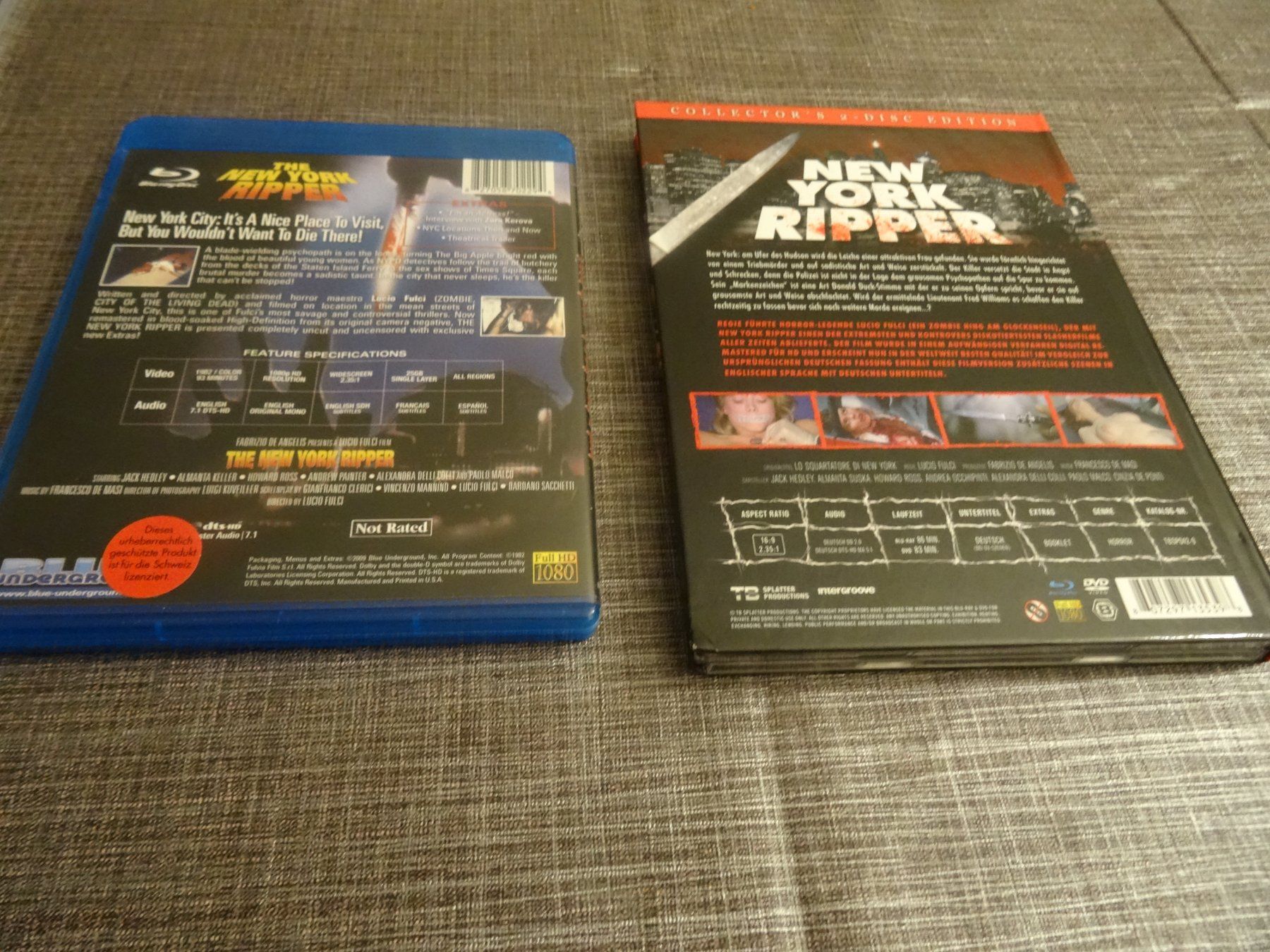 Tutti i DVDs: New York Ripper - Blu-ray Mediabook – Usato da Olten venduto da Disc-Verkauf 1