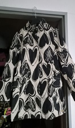 Desigual schöne leichte Longjacke mit Herzen Gr. 40
