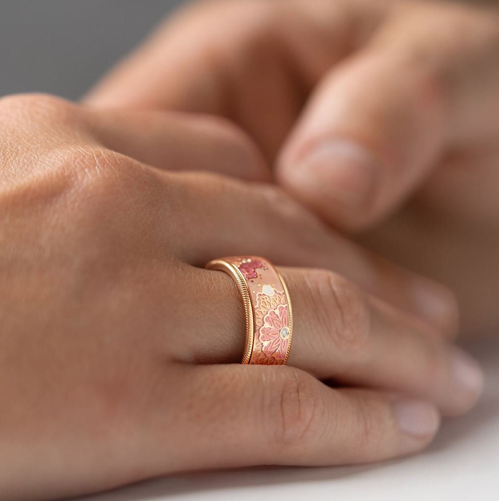Wellendorff Anelli: Wellendorff Ring  - Glücksblume – Usato da Stäfa venduto da Wdsoft 4