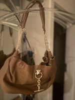 Sonia Rykiel Handtasche Leder braun mit Kette guter Zustand