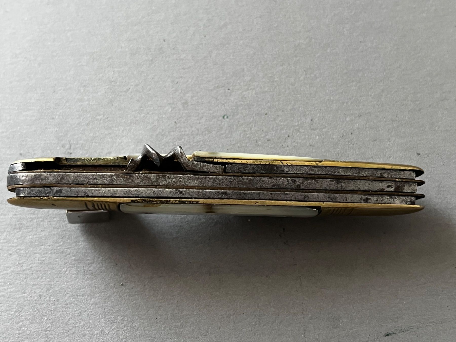 Solingen Coltelli tascabile: Antikes Perlmutt-Sackmesser 93 mm - selten – Usato da Zürich venduto da FV.vintage 6