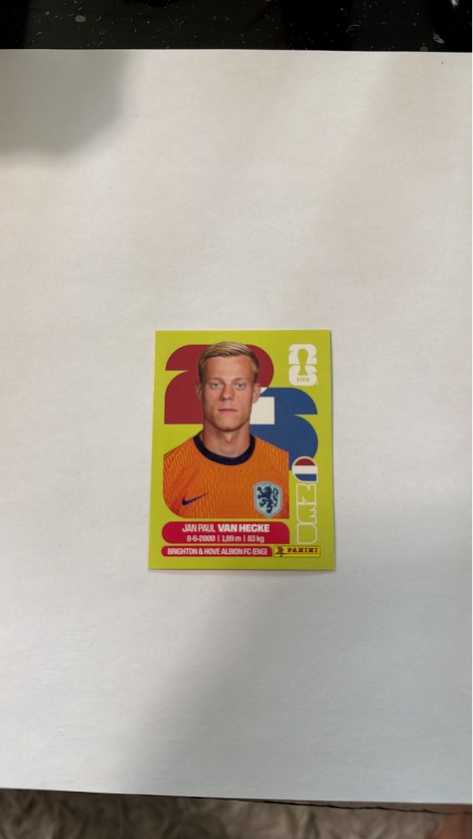 Panini Cartes à collectionner: Jan Paul Van Hecke NED 9 – Neuf (Voir description) à Zürich par Maeckes