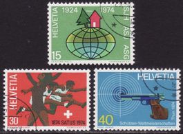 Satz SBK-Nr. 548-550 (Sonderpostmarken 1974) gestempelt