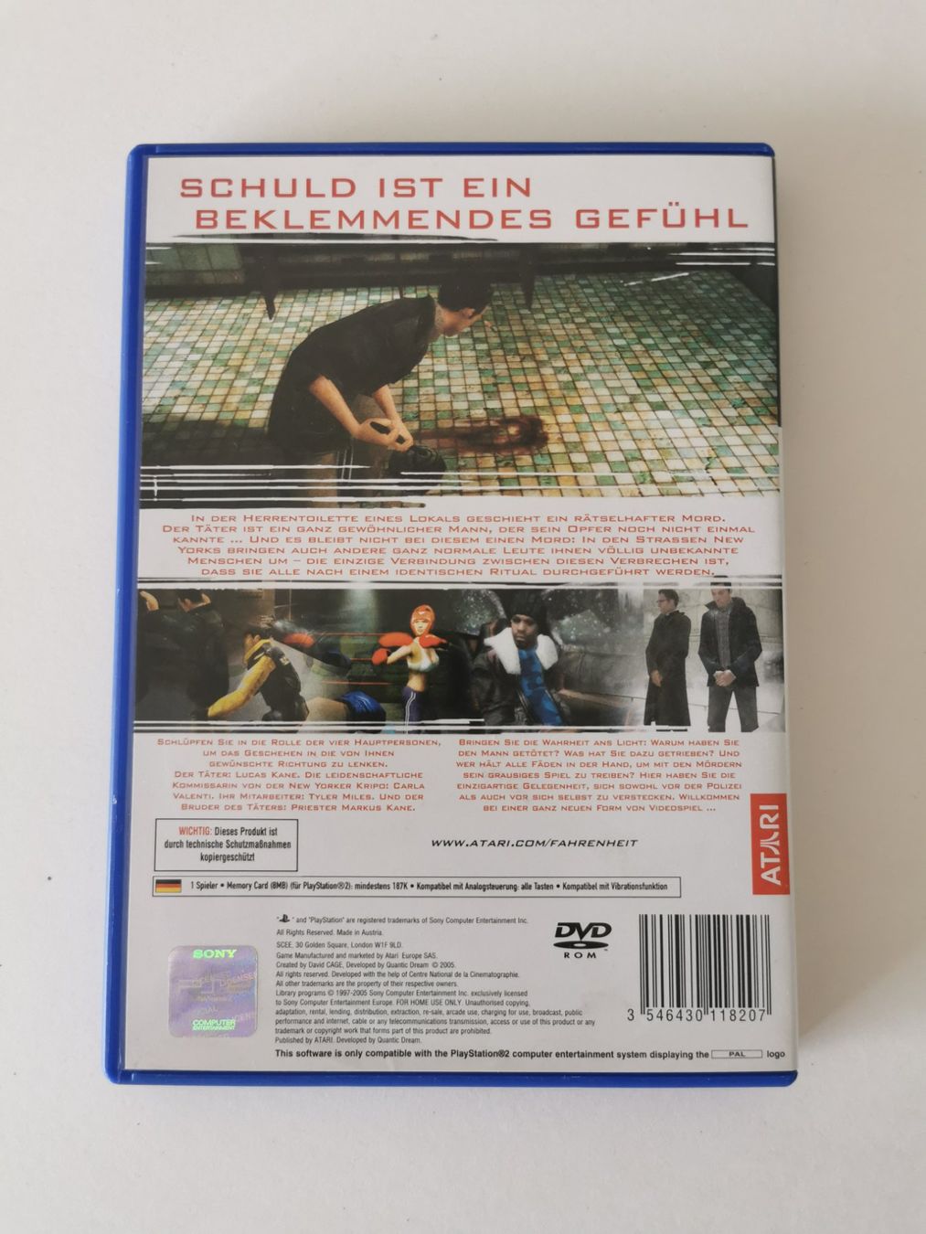 Giochi: Ps 2 - Fahrenheit – Usato da Lenzburg venduto da eyworld 2