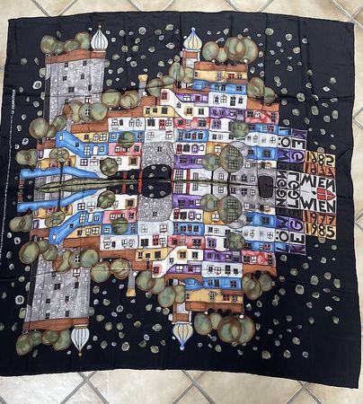 Seidenschal Hundertwasser 871