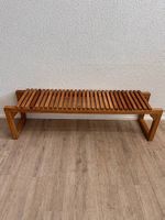 Mid-Century Lattenbank Fritz Hansen Cutter Stil aus Hartholz
