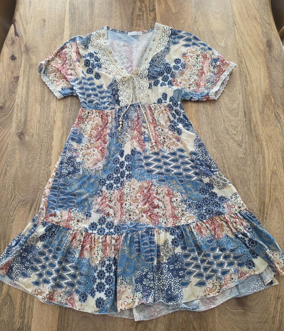 Robes: Kleid Viskose Patchwork Bunt Grösse M guter Zustand – D'occasion à Rheinsulz par Gilea 5