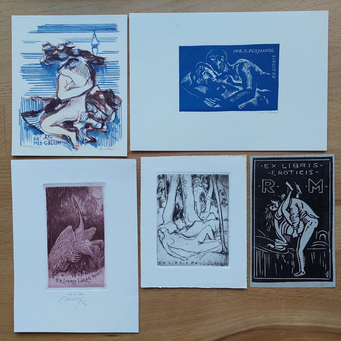Dipinti: Sammlung Exlibris Erotik verschiedene Künstler – Usato da Obfelden venduto da Exlibris-Art 5