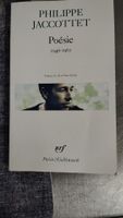 Livre Poésie 1946-1967 Philippe Jaccottet Gallimard