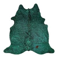 echtes Kuhfell Teppich Black/Green