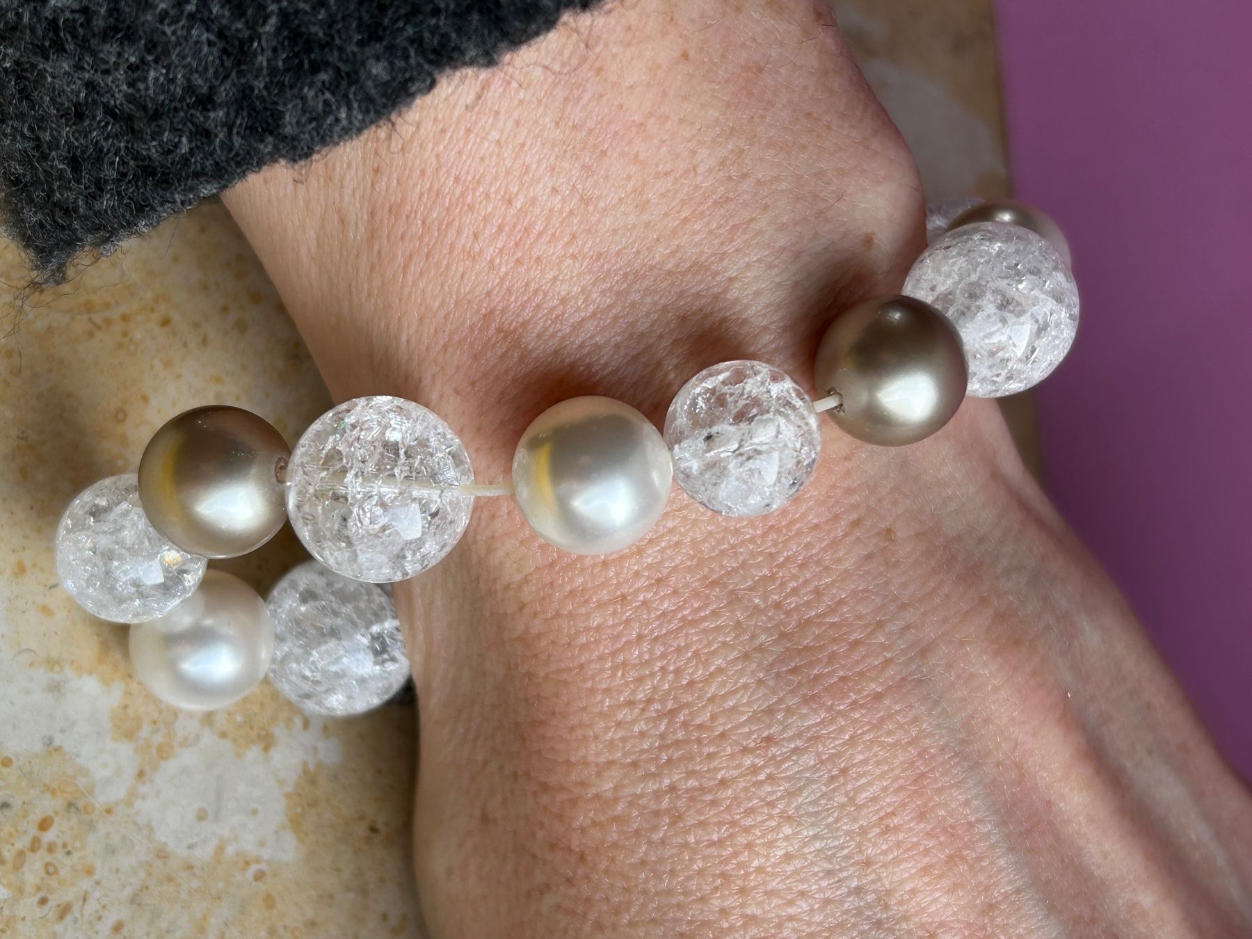 Bracelets: Armband Kristall mit Perlen (imitat) – D'occasion à Dittingen par Bellevista 8