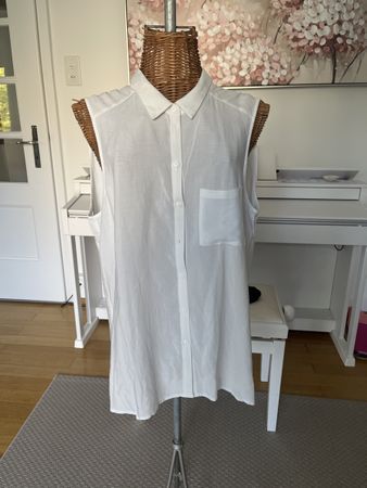 Weisse Bluse/Top, ärmellos, Only, 42