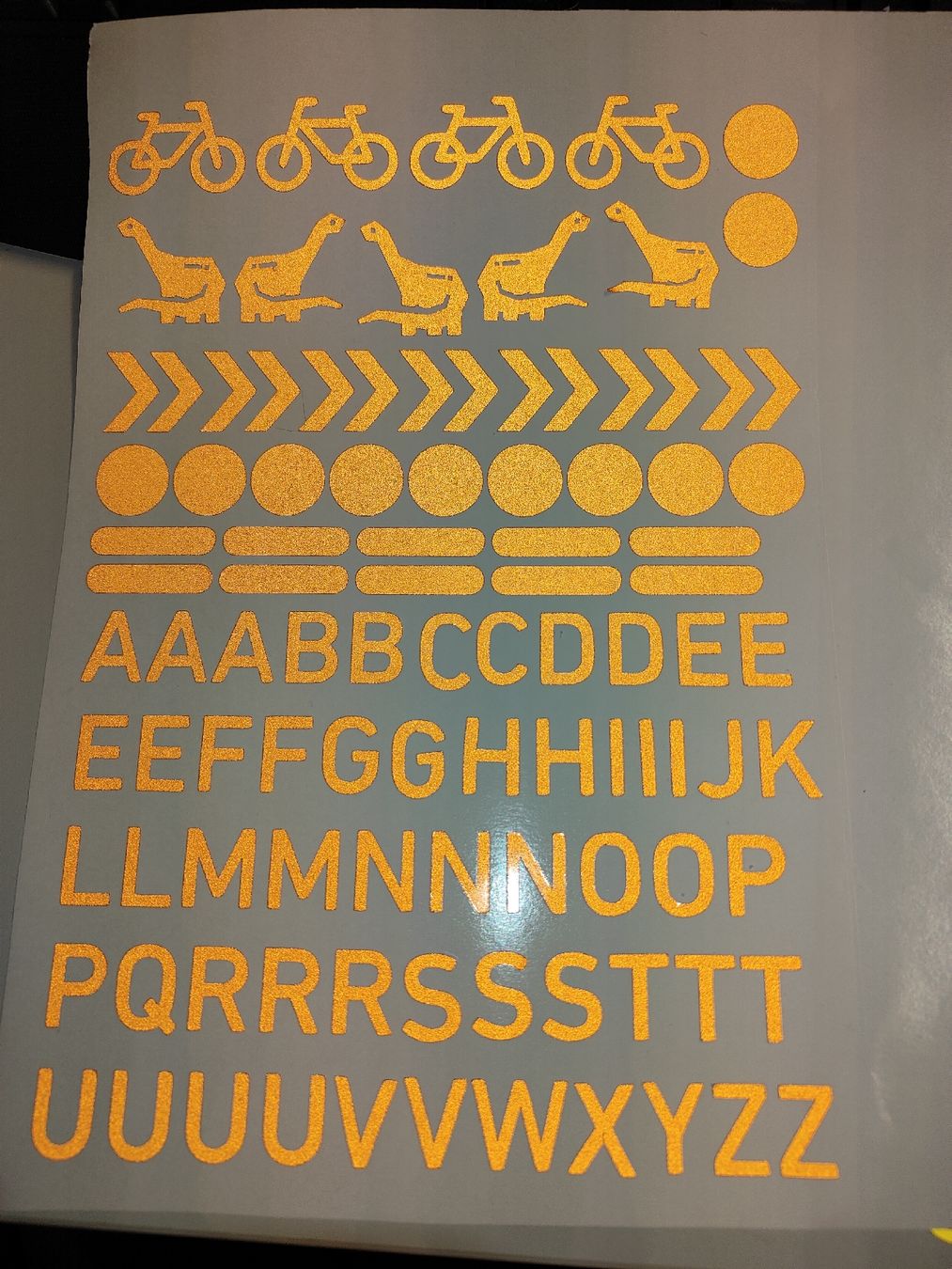 Sticker: Orange Velo Deko Aufkleber Refeklor Set reflektierend – Nuovo (secondo la descrizione) da Zürich venduto da mobilix 1