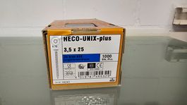 1000 Schrauben HECO-UNIX-plus 3,5 x 25mm