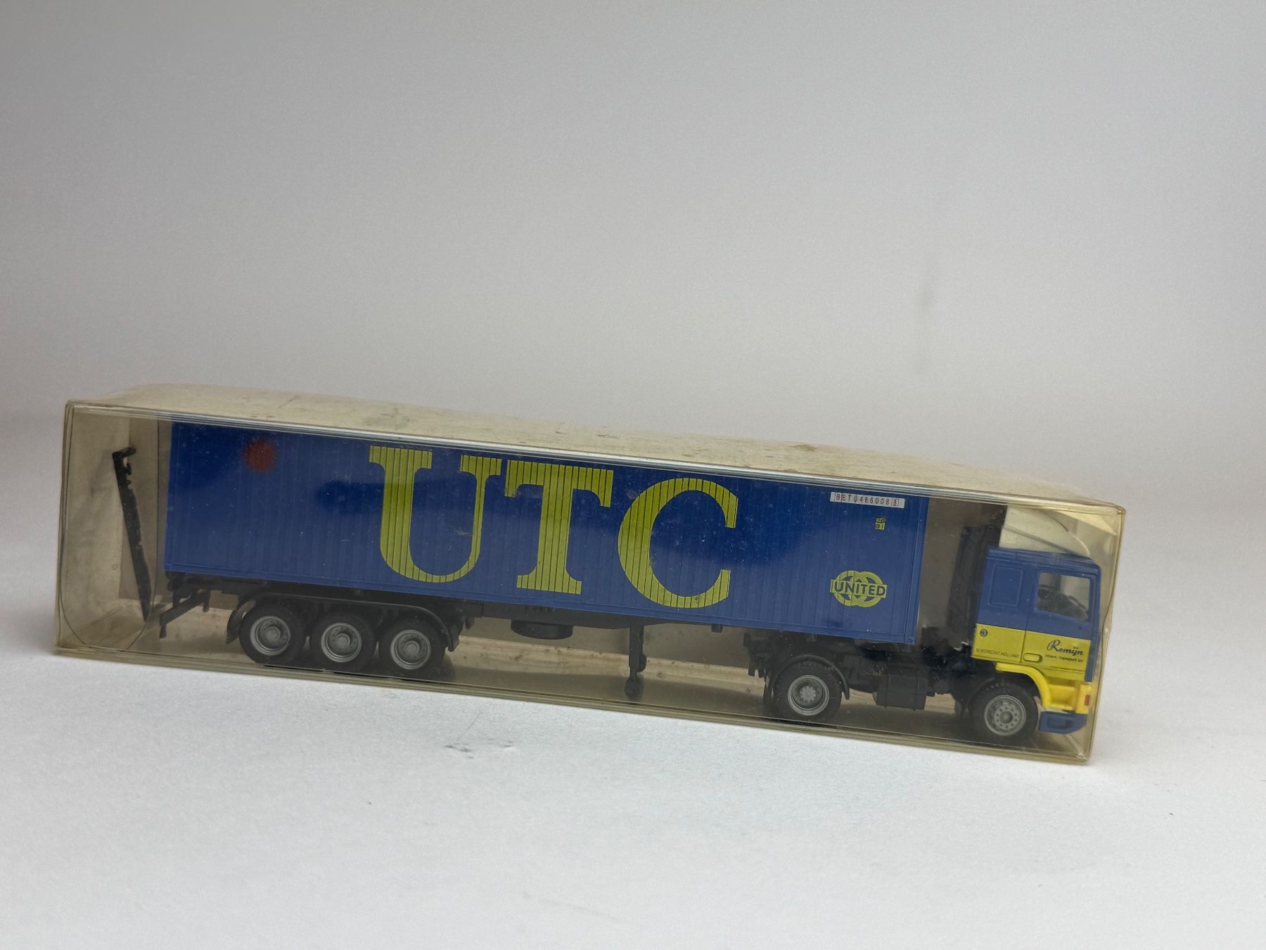 Herpa Modellini d'auto: HR- Herpa DAF Container Sattelzug UTC – Usato da Elm venduto da Wikmtz
