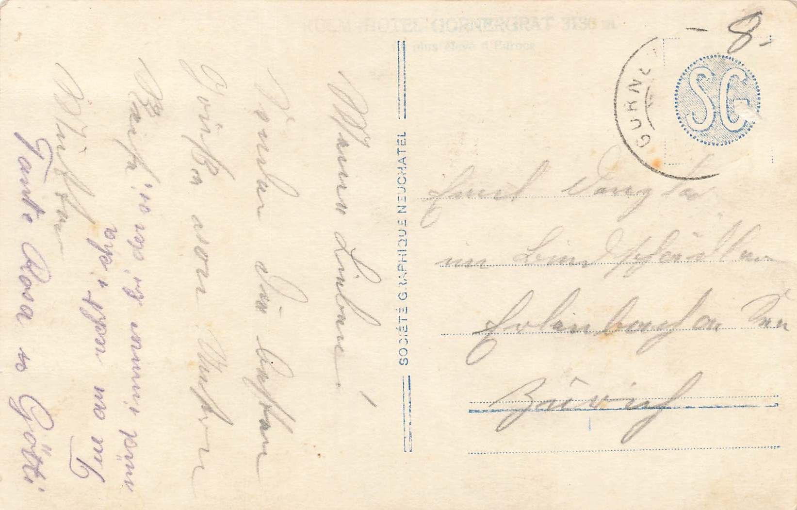 Cartoline postali: Gornergrat hotel Bahnhof – Usato da Biasca venduto da Blenio71 1