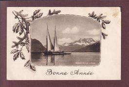 BARQUE du LAC LEMAN - 1930 Bonne Année