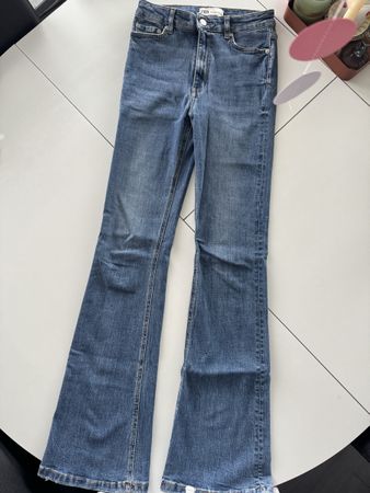 Zara Jeans Schlaghose Gr 36 Top Zustand Herbst/Winter, C