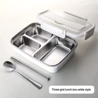 Lunchbox Edelstahl 3/4 Faecher – Boîte déjeuner inox – Bento