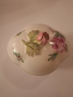 Meissen Porzellan Dose mit Deckel und Rosenmotiv Zuckerdose