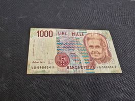 Billet Italie 1000