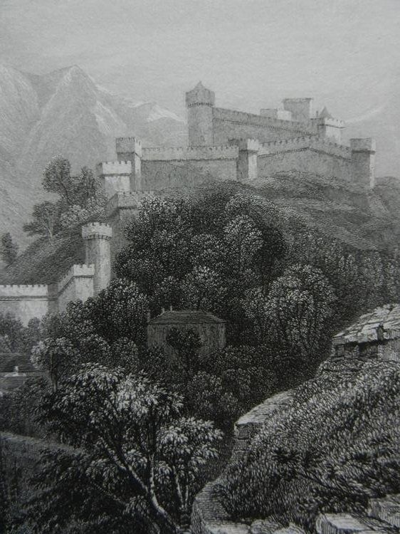 Incisioni: Bellinzona Castelli Ticino – Usato da Risch venduto da Rischli15 7