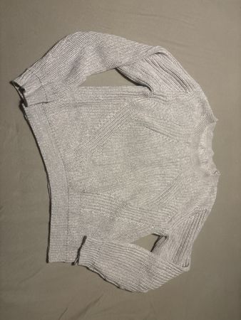 Winter Strickpullover, grau meliert, Grösse S, neuwertig!