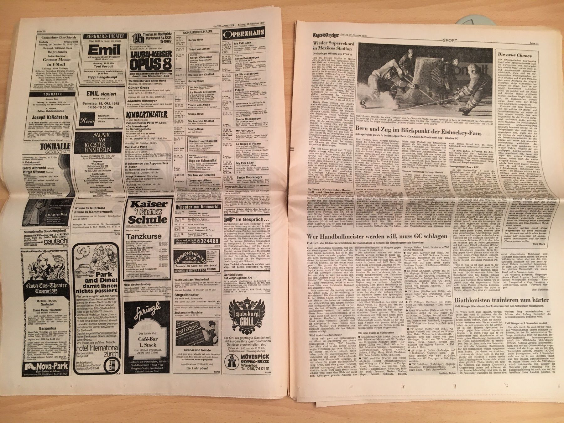 Riviste & Magazine: Tagesanzeiger vom 17. Oktober 1975 – Usato da Luzern venduto da Jiggy_8898 5