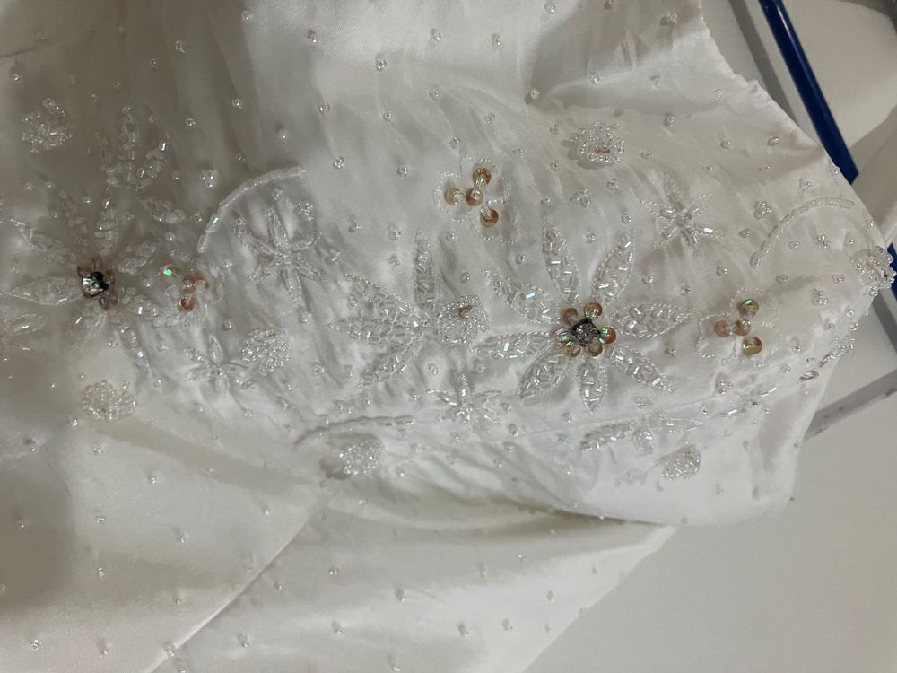 Vestiti: Sehr schönes Trauzeugin od. Hochzeits Kleid bestickt Gr:38 – Usato da Flums venduto da Limatools 5