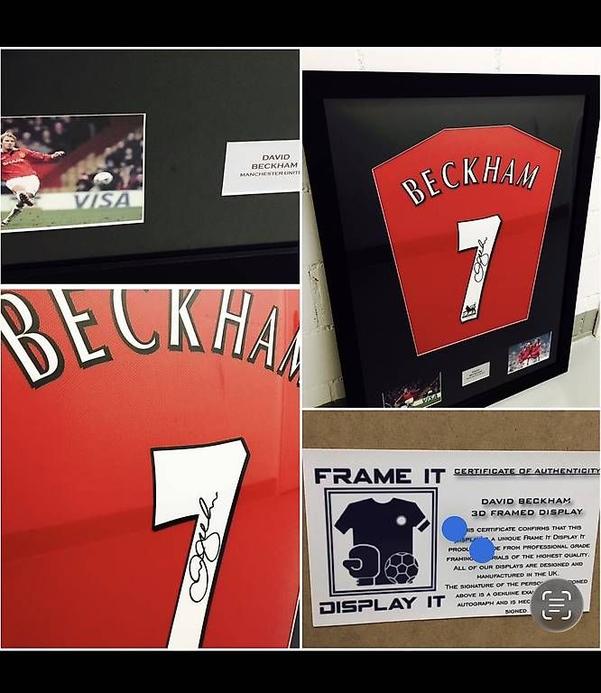 Autografi: Sir David Beckham Official Man Utd Signed and Framed – Usato da Landquart venduto da Mayhem84