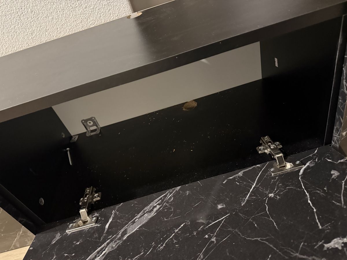 TV Möbel: Schwarzes Sideboard mit Marmoroptik – Neu (gemäss Beschreibung) aus Aesch BL von j_chiocchi 1