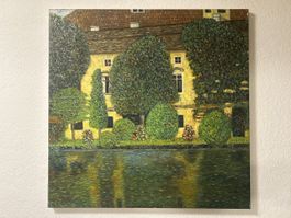 Gemälde am See im Stil von Klimt, Handgemalt, Top Zustand
