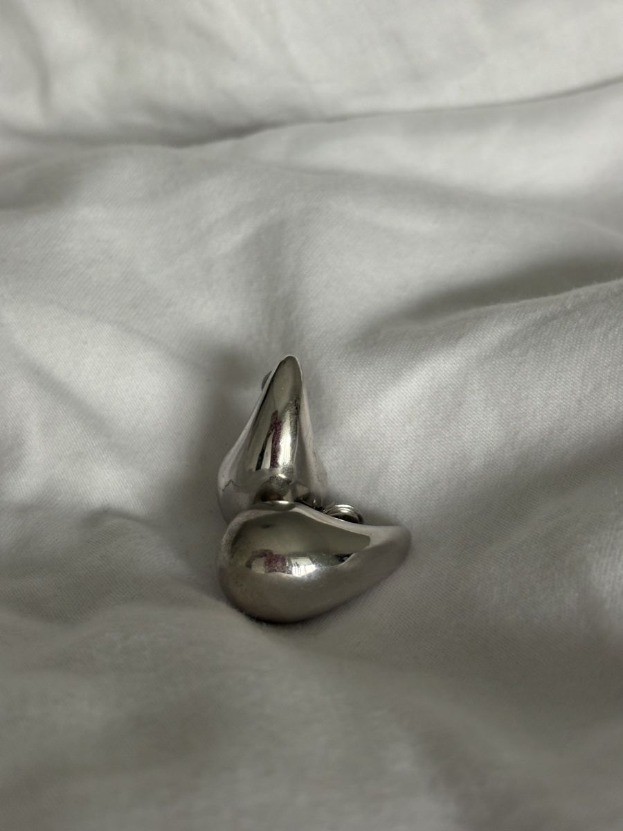 Orecchini pendenti & Orecchini a lobo: Bottega Veneta Style Silver Earrings – Usato da Nyon venduto da My_wardrobe 2
