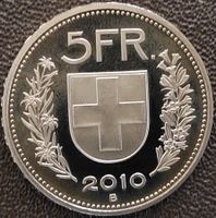 5 Franken 2010 stgl. / aus Münzsatz