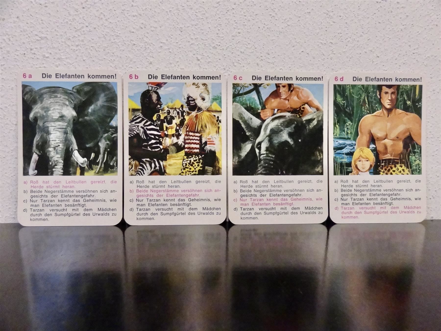 Giochi: schönes altes Quartett TARZAN 1970 – Usato da Kerzers venduto da wisaundso 6