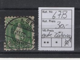 Stehende Helvtia Nr. 67B gestempelt gut gezähnt und schön.