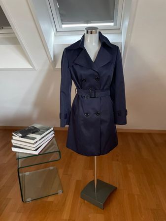 Damen Trenchcoat dunkelblau Grösse M
