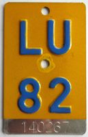 Mofa Töffli Luzern 1982 LU 82