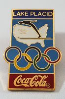 Z503 - Pin Olympic Winter Games Lake Placid 1932 Coca Cola
