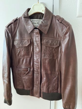 Lederjacke braun