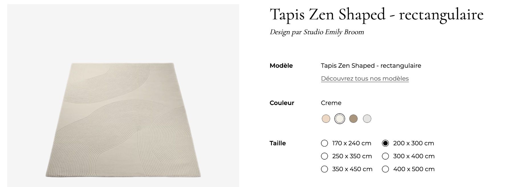 Bolia Teppiche: Tapis Bolia (Zen Rectangulaire) – Gebraucht aus Zürich von mpa_bd2d
