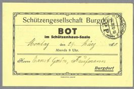 1920, SCHÜTZENVEREIN BURGDORF