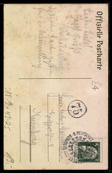 Cancelleria postale: Nürnberg, 8. deutsches Sängerbundesfes – Usato da Berlin venduto da bartko-reher 1