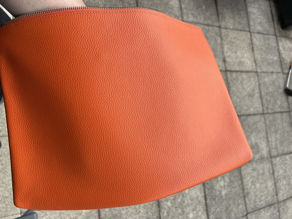 Orciani Borse: Orciani Clutch aus Leder, Orange, NEU – Nuovo (secondo la descrizione) da Derendingen venduto da MDPshopandmore 4