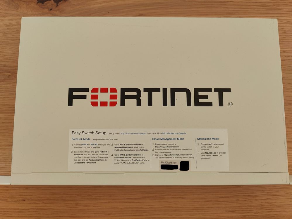 Fortinet FortiSwitch 108E-POE Switch (Gebraucht) in Rüfenacht BE für ...