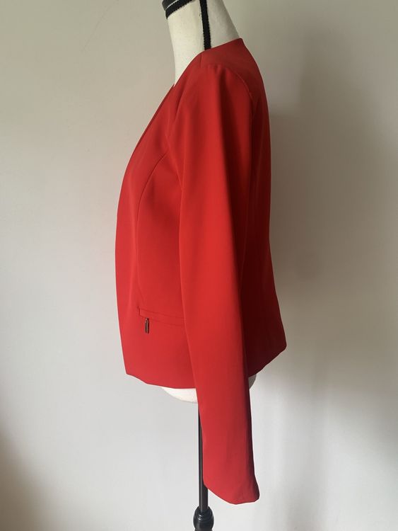 Giacche: OVI Blazer Jacke rot Gr. M, Kurzblazer offen elegant – Nuovo (secondo la descrizione) da Regensdorf venduto da secondchancefashion 1