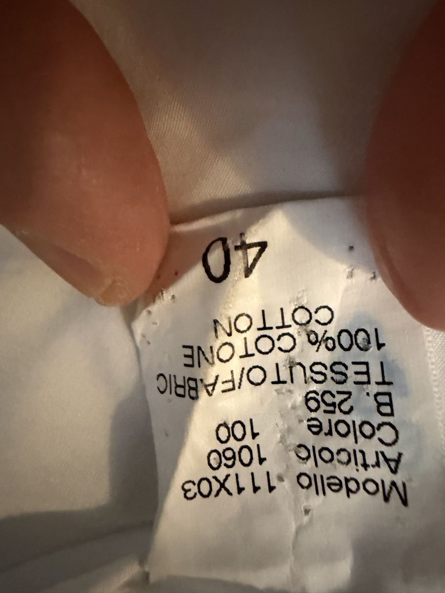 Camicie: Camicia uomo Gazzarrini bianca cotone taglia 40 – Usato da Lugano venduto da can_xdd8 3