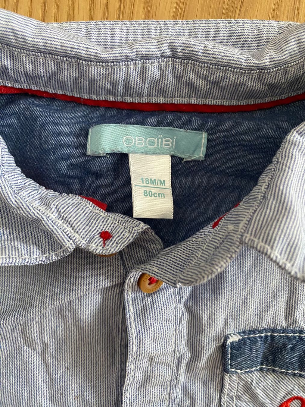 Okaidi Camicie, T-shirt & Polo: Obaibi Hemd Baby Boys Grösse 80 – Usato da Einsiedeln venduto da PaedeK84 3