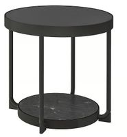 IKEA FRÖTORP Beistelltisch, Marmor-Optik anthrazit